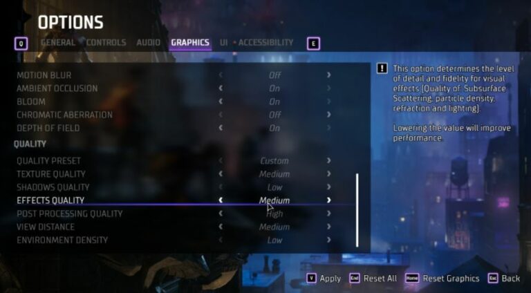 Gotham Knights Best Graphics Settings For High FPS FPS Index